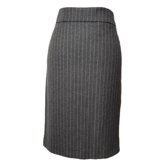 Armani Collezioni Dresses & Skirts - Armani Collezioni Gray Wool Pinstripe Pencil Skirt Lined